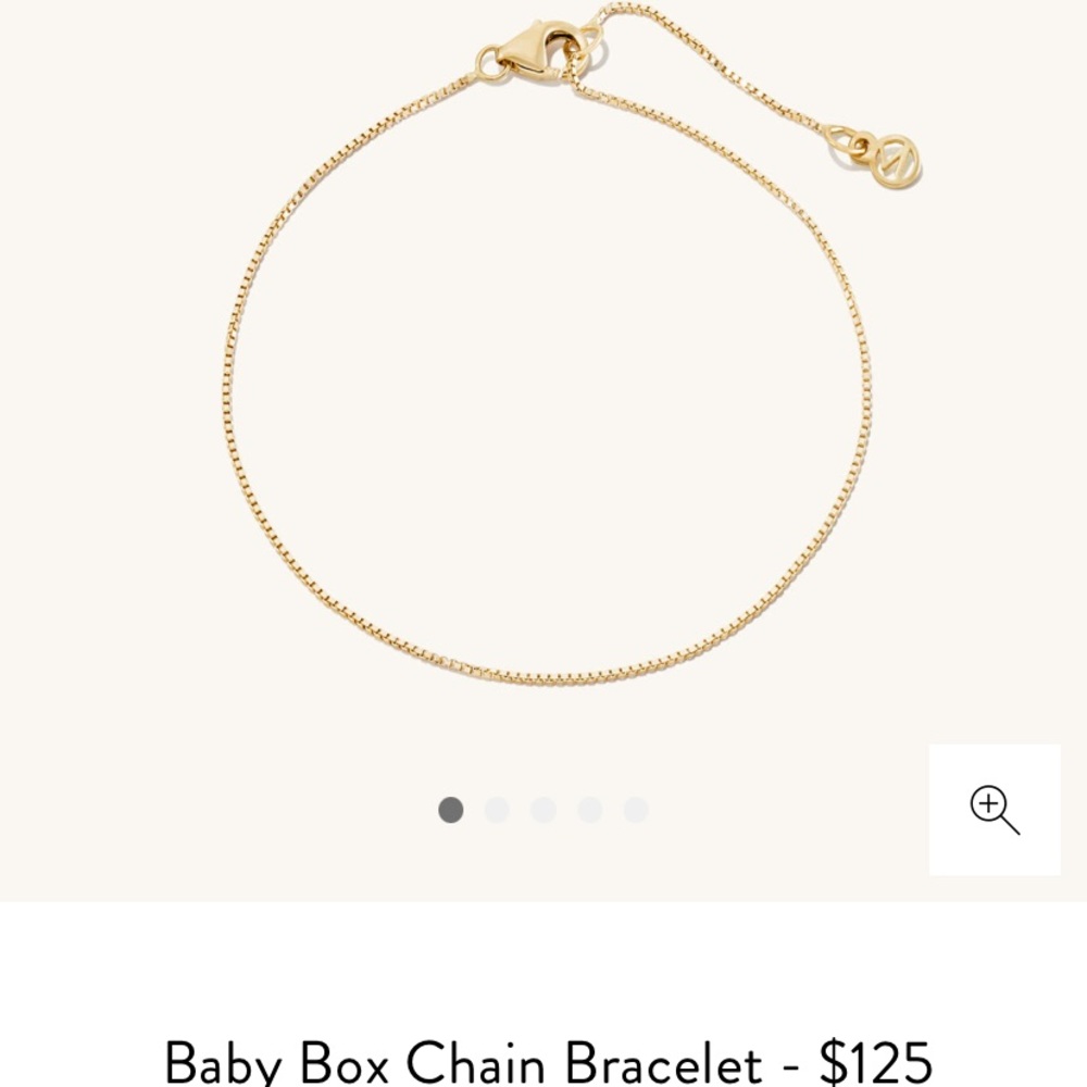 Mejuri Baby Box Chain Bracelet